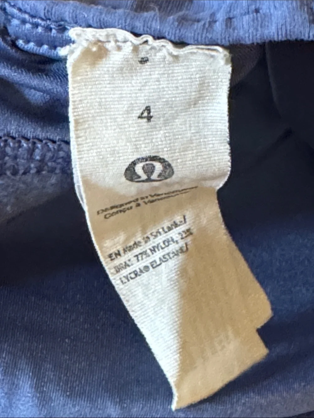 Lululemon Like a Cloud Ribbed Sports Bra Size 4 Periwinkle Blue